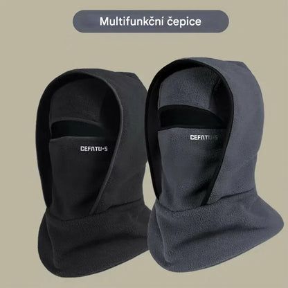 Multifunkční 3v1 čepice – šála, rouška a čepice v jednom, snadné nasazení během pár sekund, ideální pro zimu a ochranu před chladem❄️