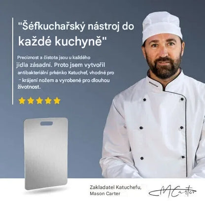 Elthivo™ krájecí deska z titanové slitiny – ultra odolná, hygienická a šetrná k nožům, nezbytný pomocník do vaší kuchyně