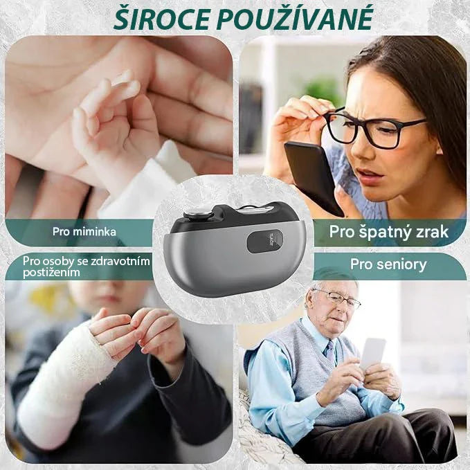 Doporučeno podiatry | ELTHIVO inteligentní elektrický zastřihovač nehtů — pro seniory s tlustými a tvrdými nehty na nohou