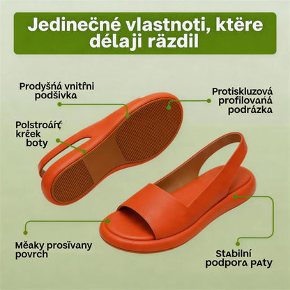 Dámské pohodlné ergonomické sandály – lehké, stabilní, prodyšné pro celodenní pohodlí